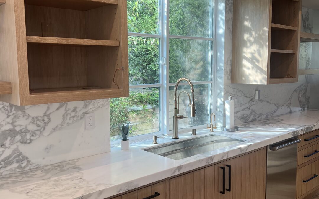 Wood kithen cabinets in Orange County by City Tile & Cabinets